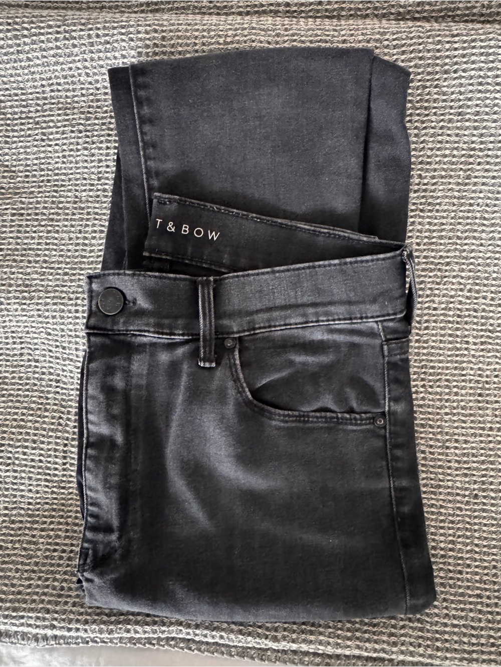 MOTT & BOW Women's Washed Black Skinny Jeans